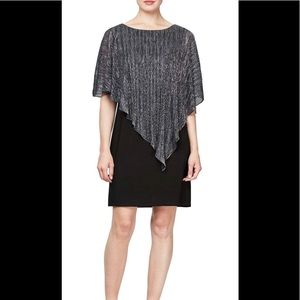 Black and Silver Column Dress